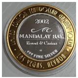 MANDALAY BAY - $10 .999 SILVER TOKEN (551 C99)