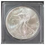 1995 - 1oz FINE SILVER ONE DOLLAR (579 N)