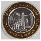 LAS VEGAS CLUB - $10 .999 SILVER TOKEN (551 A29)