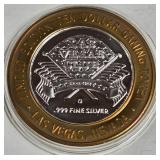 LAS VEGAS CLUB - $10 .999 SILVER TOKEN (551 A32)