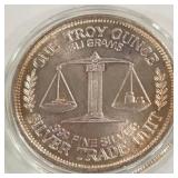 ONE TROY OUNCE .999 SILVER COIN (919 J)