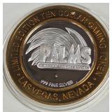 PALMS CASINO - $10 .999 SILVER TOKEN (551 A90)