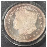 ONE TROY OUNCE .999 FINE SILVER COIN (813 P)