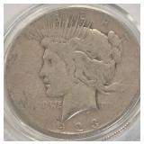 1923 - PEACE SILVER DOLLAR (989 J)