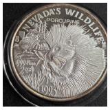 2oz .999 FINE SILVER - NEVADA'S WILDLIFE (843 L)