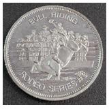 ONE TROY OUNCE .999 FINE SILVER RODEO COIN (882 AB
