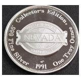 .999 FINE SILVER LAKE TAHOE COIN (882 C)