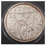 TWO OZ .999 FINE SILVER COIN (963 C)