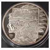 TWO OZ .999 FINE SILVER COIN (964 G)