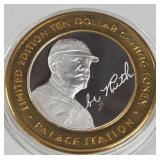 PALACE STATION - $10 .999 SILVER TOKEN (551 B80)