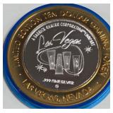 LAS VEGAS CLUB - $10 .999 SILVER TOKEN (551 A25)