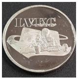 LAS VEGAS KART 1 TROY OZ .999 FINE SILVER (888 AJ)