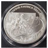 TRUMP ONE TROY OUNCE .999 FINE SILVER (358 D)