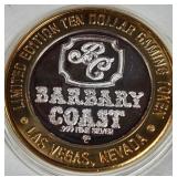 BARBARY COAST - $10 .999 SILVER TOKEN (551 A68)