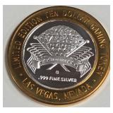 LAS VEGAS CLUB - $10 .999 SILVER TOKEN (551 A31)