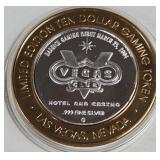 LAS VEGAS CLUB - $10 .999 SILVER TOKEN (551 A26)