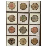 VINTAGE WOODEN NICKEL COLLECTION (471 D)