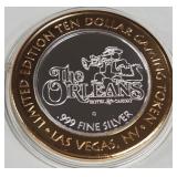 THE ORLEANS - $10 .999 SILVER TOKEN (551 B22)