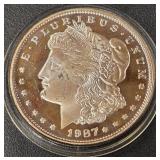 TWO TROY OZ .999 FINE SILVER COIN (798 F)