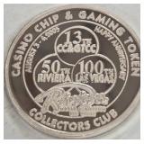 CASINO .999 FINE SILVER ONE TROY OUNCE (440 J)