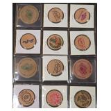 CASINO COMMEMORATIVE WOODEN TOKENS (469 E)