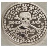 CASINO .999 FINE SILVER ONE TROY OUNCE (440 S)