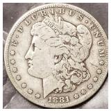 1881 S - MORGAN SILVER DOLLAR (572)