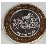 THE ORLEANS - $10 .999 SILVER TOKEN (551 B21)