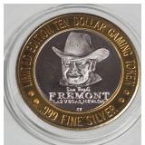SAM'S TOWN - $10 .999 SILVER TOKEN (551 A41)