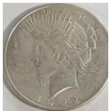 1922 - PEACE SILVER DOLLAR (999 A58)