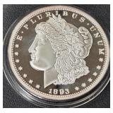 TWO OZ .999 FINE SILVER COIN (798 B)