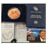 TRUMP NOBEL PEACE - 1 TROY OZ .999 SILVER (957 P)