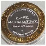 MANDALAY BAY - $10 .999 SILVER TOKEN (551 C89)
