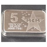 5 TROY OUNCES .999 FINE SILVER (956 B)