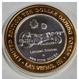 OSHEAS CASINO - $10 .999 SILVER TOKEN (551 B48)