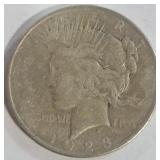 1923 - PEACE SILVER DOLLAR (999 A82)