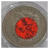 1921 'S' - MORGAN SILVER DOLLAR (999 A38)