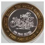 THE ORLEANS - $10 .999 SILVER TOKEN (551 B28)