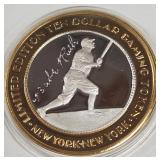 NEW YORK CASINO - $10 .999 SILVER TOKEN (551 C23)