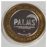 PALMS CASINO - $10 .999 SILVER TOKEN (551 B17)
