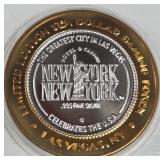 NEW YORK CASINO - $10 .999 SILVER TOKEN (551 C32)