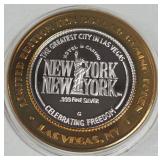 NEW YORK CASINO - $10 .999 SILVER TOKEN (551 C33)