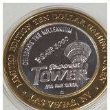 STRATOSPHERE - $10 .999 SILVER TOKEN (551 C8)
