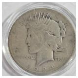 1924 - PEACE SILVER DOLLAR (999 A101)