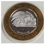 PALMS CASINO - $10 .999 SILVER TOKEN (551 B10)