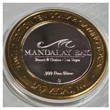 MANDALAY BAY - $10 .999 SILVER TOKEN (551 C98)
