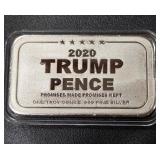 2020 TRUMP 1 TROY OZ .999 SILVER BAR (965 C)