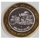THE ORLEANS - $10 .999 SILVER TOKEN (551 B31)