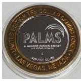 PALMS CASINO - $10 .999 SILVER TOKEN (551 A88)