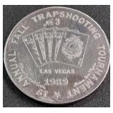 LAS VEGAS 1oz SILVER COIN (888 F)